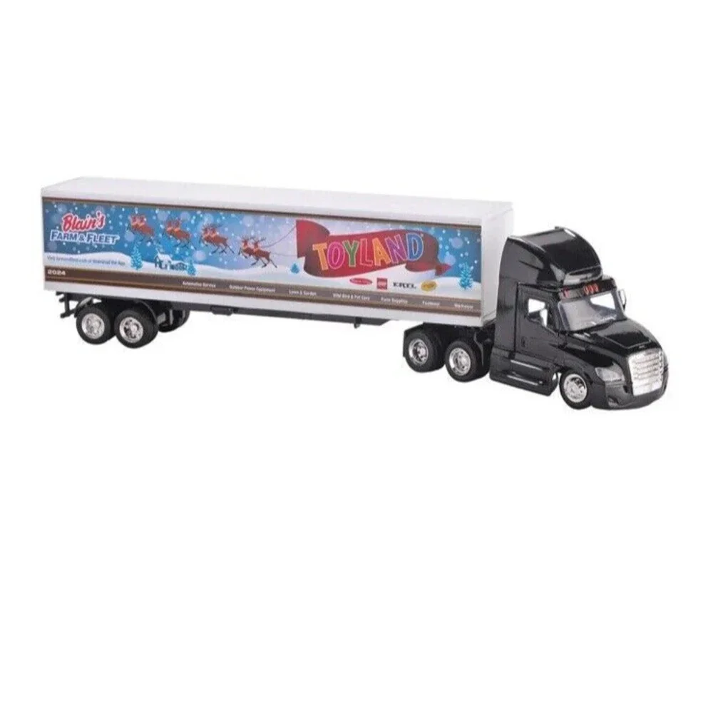 New Ray Blains‎ Farm & Fleet TOYLAND Long Haul Trucker Toy Semi 1:43 Die Cast